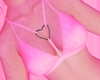 S! Leather Heart Pinku
