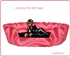 Pink Satin Pet Bed