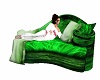 Green chaise lounge