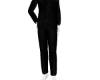 black suit red tie