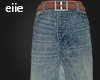 E. Baggy Washed Jeans