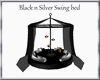 (TSH)black n silver bed