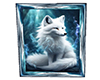 whithe wolf  frame
