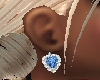 Blue diamond earrings