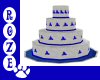 *R*Blue/White Cake