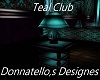 teal club lamp