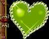 icon green heart sticker