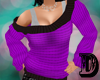 D Purple Winter Sweater