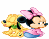 Baby Minnie & Pluto