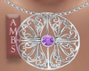 Purple Filigree Necklace