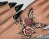 Chained Tats Black Nails