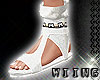 [W] White Sandals