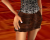 brown mini skirt,