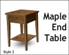 Maple Retro End Table