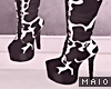 🅜 COW: black moo boot