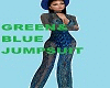 GREEN & BLUE JUMPSUIT