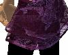purple damask leg skirt