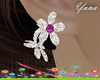 :Diamond Purple Earrings