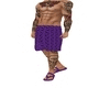Purple Bat Shorts+Tattoo