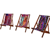 3hippie beach chairs