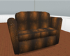 Brown swirl couch