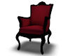 !Red black chair single