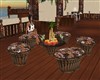 TIKI BEACH 5 STOOL/TABLE