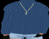 Sweater&Chain-Blue
