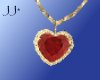 JJ* Ruby/Gold Necklace