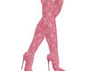 LV Pink Long Boots