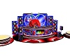 red rose heart  dj booth