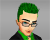 Spikey Green Hairstyle