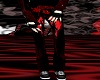 red emo pants with shoes
