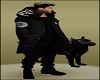 Male Avatar Fall Winter Jacket Walking Dog Black Pants n Boots Pets