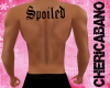 Spoiled Back Tattoo