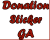 Donation Sticker GA