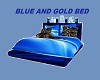 BLUE AND GOLD BED