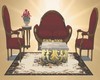 Royal Red Sofa Set/Poses