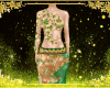 Queen Gown~ Emerald Gold