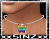 + Rainbow Necklace Bfly