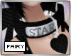 Collar Star Tag Black