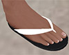 White Flip Flops (M)