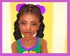 Kids Purple Bows Plaits