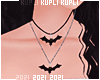 $K Bat Necklace