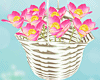 Pink Flower Basket