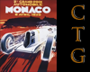 RETRO MONACO CAR AD ART