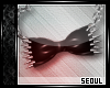 `SPIKED PVC Bow | Slvr