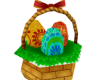 Basket with Easter eggs