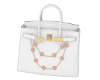 Chain birk bag white