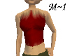 red sleeveless half top